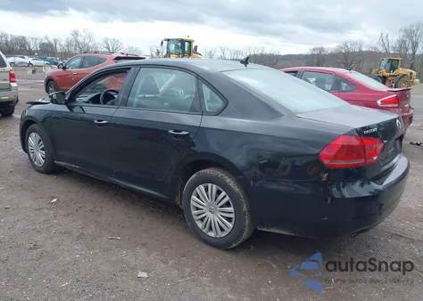 2014 Volkswagen Passat 2.5L S from USA, damaged, VIN 1VWAP7A35EC011791